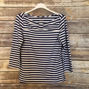 Kate Spade Navy and White Striped Top